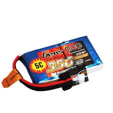 Gens Ace 2S1P 350mAh 7.4V 30C Lipo Battery Pack